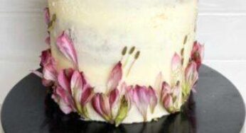 Pastel de vainilla sin suero de leche