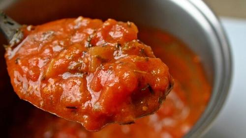 salsa de pasta de tomate sin
