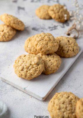 Galletas de avena con mantequilla marrón