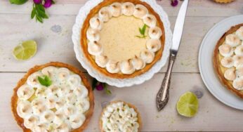 Pastel de merengue de limón sin maicena