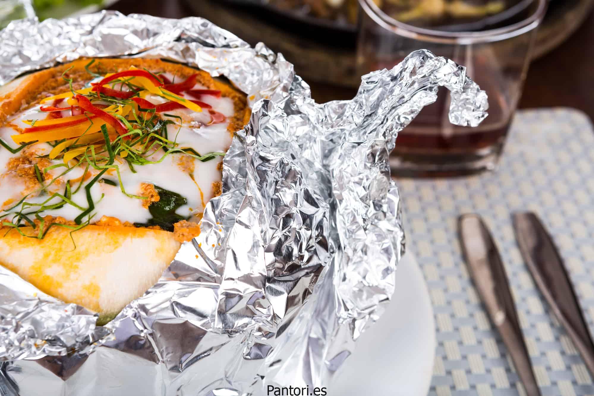 papel albal en freidora de aire