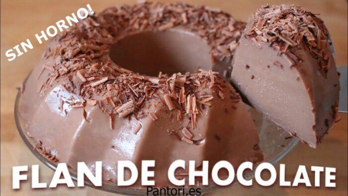 Flan Dos Chocolates Sin Horno