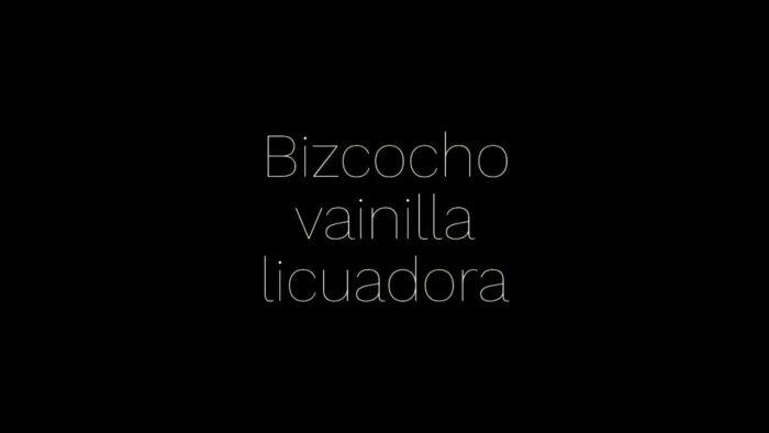 Queque De Vainilla En Licuadora