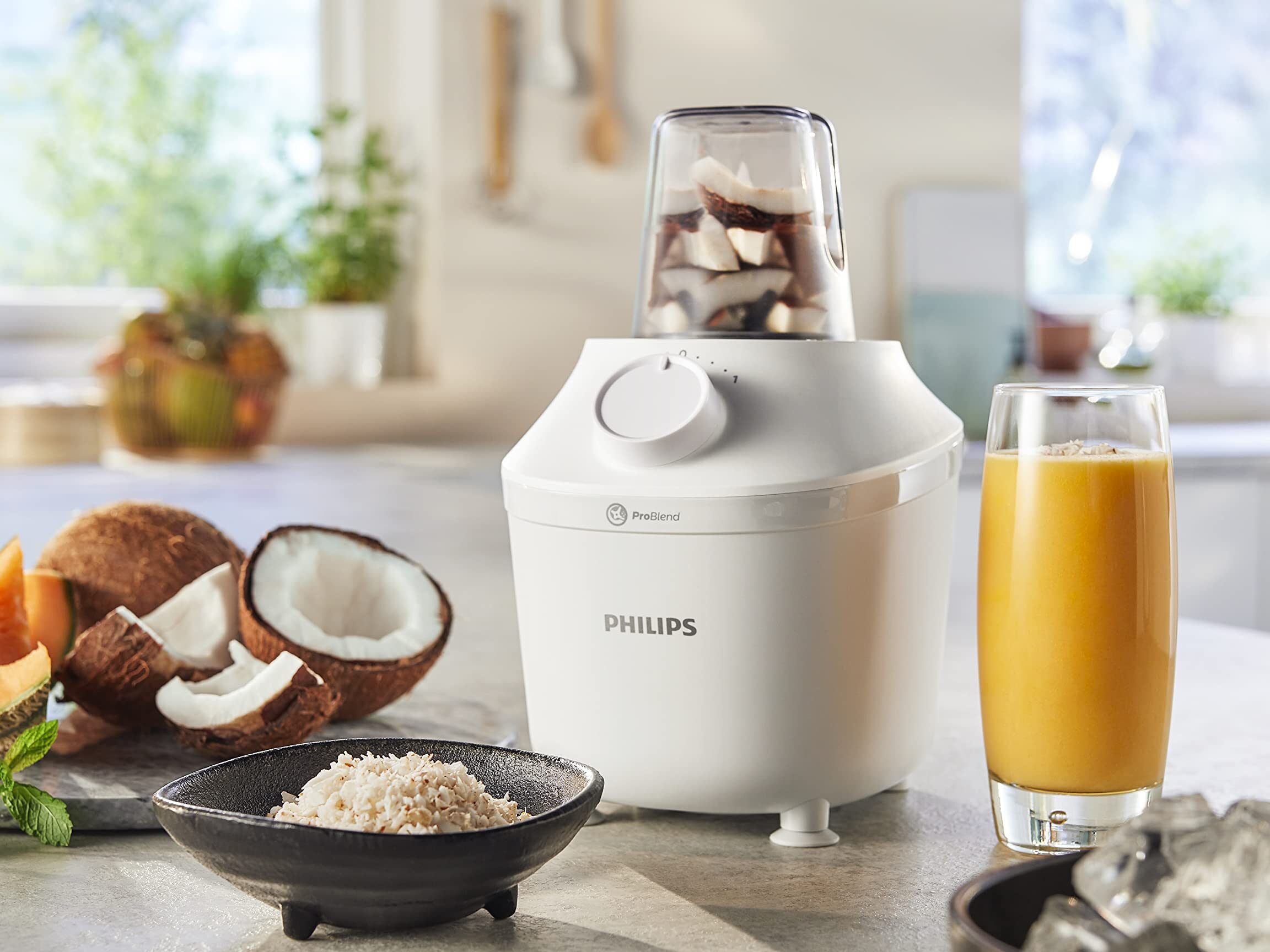 Potencia tu día con el vaso de licuadora Philips 600W